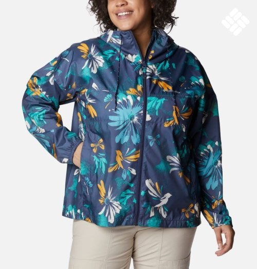 Women's Columbia Flash Challenger Novelty Windbreaker Jackets Flower | Plus Size CA-M06C5